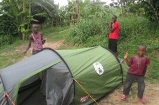 Camping in Uganda